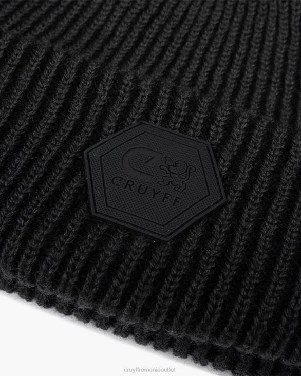 ro Cruyff beanie basco în două tonuri negru ZBZ01263 unisex beanie