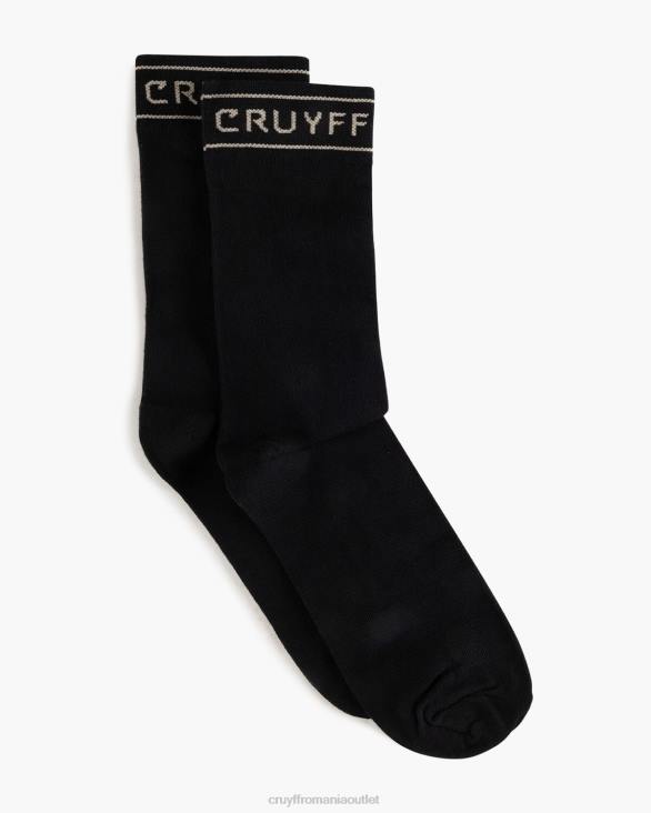 ro Cruyff ciorap cu dungi negru/auriu ZBZ01249 unisex ciorapi