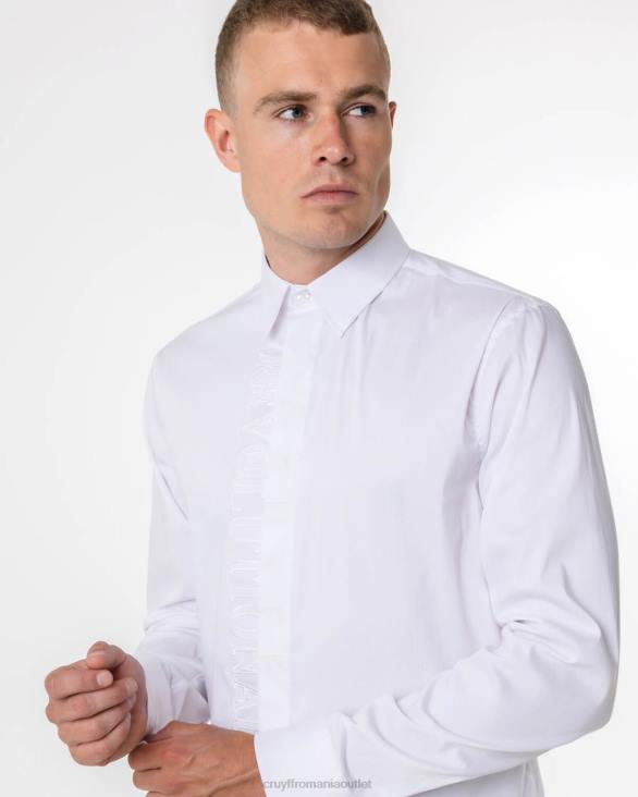 ro Cruyff cămașă Jiron alb ZBZ0447 bărbați cămaşă