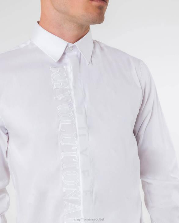 ro Cruyff cămașă Jiron alb ZBZ0447 bărbați cămaşă