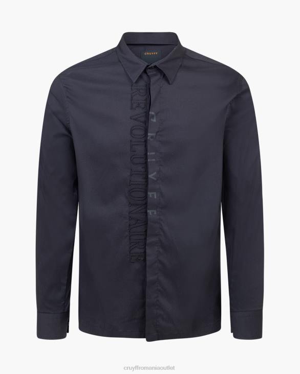 ro Cruyff cămașă Jiron negru ZBZ0446 bărbați cămaşă