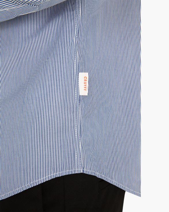 ro Cruyff cămașă cu dungi regele aragonului albastru alb ZBZ0853 bărbați cămaşă