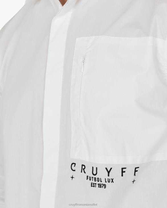 ro Cruyff cămașă yago alb ZBZ0835 bărbați cămaşă