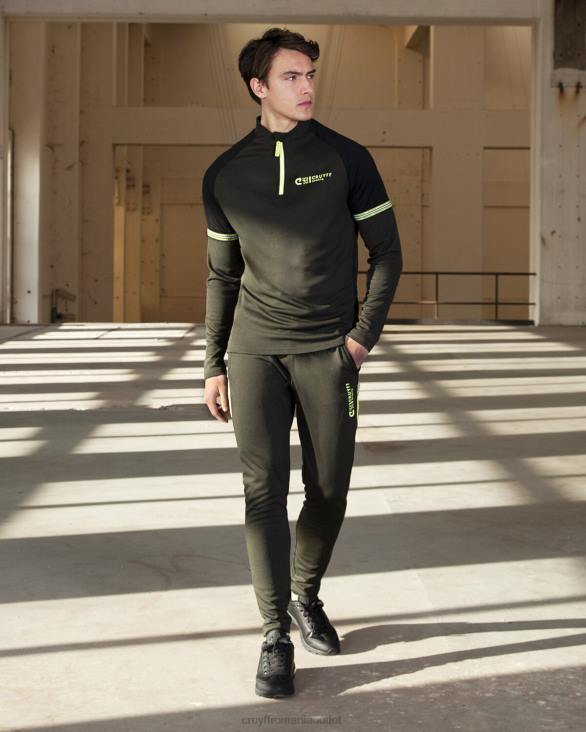 ro Cruyff costum de alunecare verde armată ZBZ0191 bărbați costume