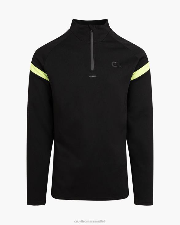 ro Cruyff costum de colț negru/verde ZBZ0409 bărbați costume