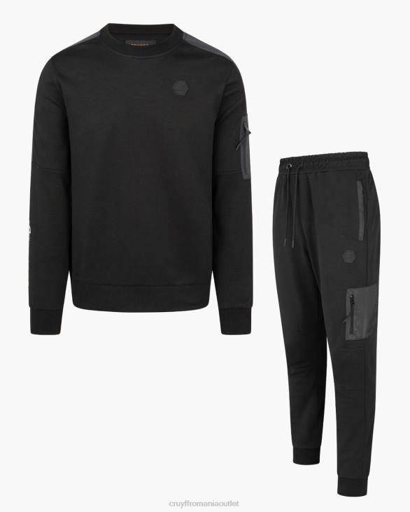 ro Cruyff costum de jogging aiden negru ZBZ028 bărbați costume