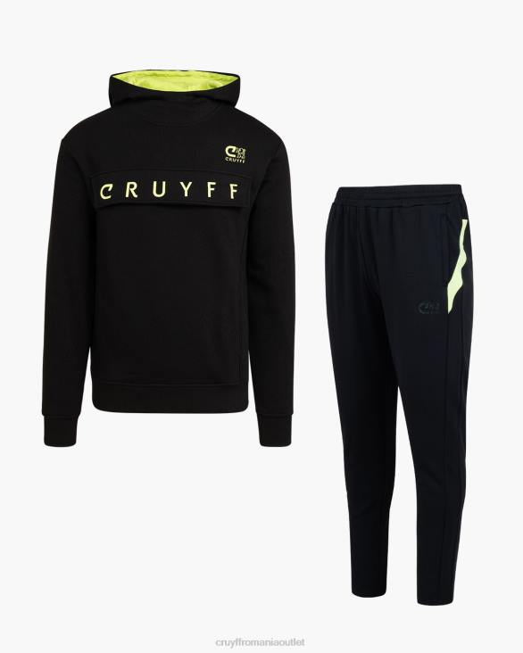 ro Cruyff costum de ranga negru/verde ZBZ0615 bărbați costume