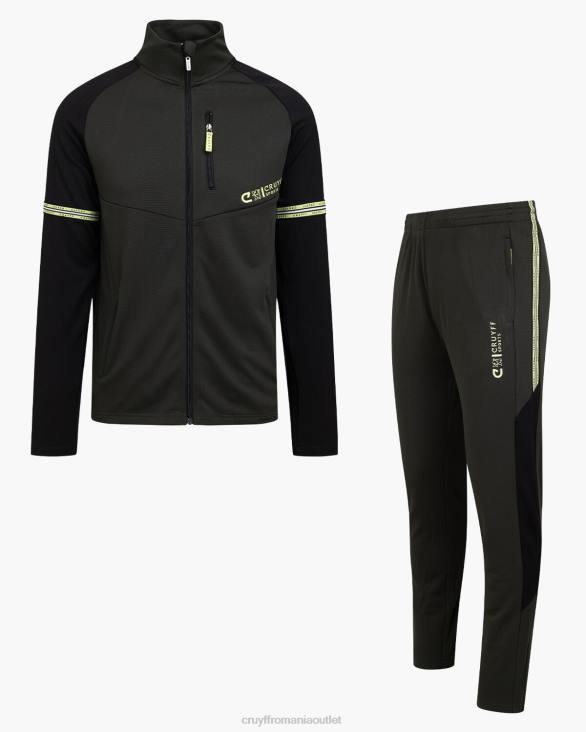 ro Cruyff costum mic verde armată ZBZ0251 bărbați costume