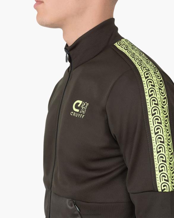 ro Cruyff alvaro track top verde galben ZBZ0932 bărbați sacou