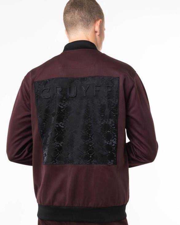 ro Cruyff culebra bomber negru/maro ZBZ0403 bărbați sacou