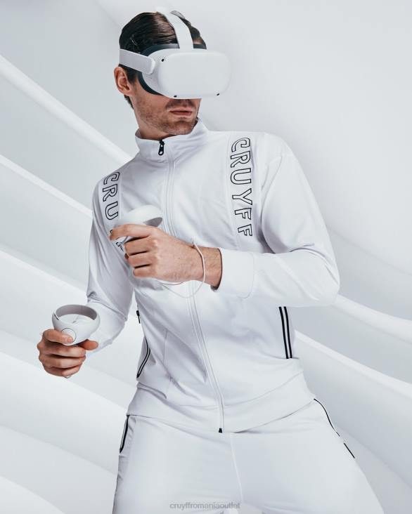 ro Cruyff dex track top alb ZBZ0159 bărbați sacou