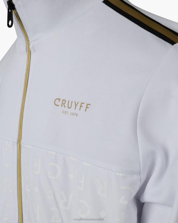ro Cruyff gregory track top aur alb ZBZ034 bărbați sacou