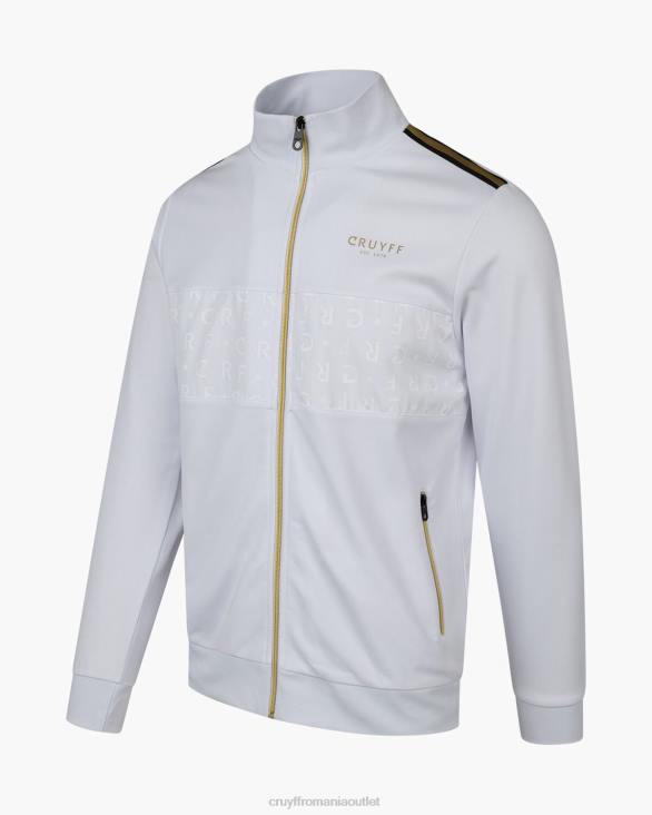ro Cruyff gregory track top aur alb ZBZ034 bărbați sacou