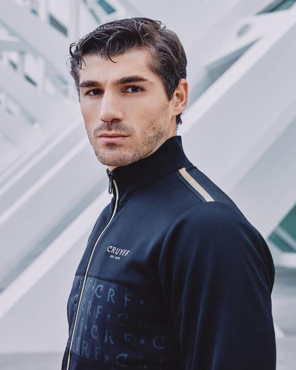 ro Cruyff gregory track top negru ZBZ033 bărbați sacou