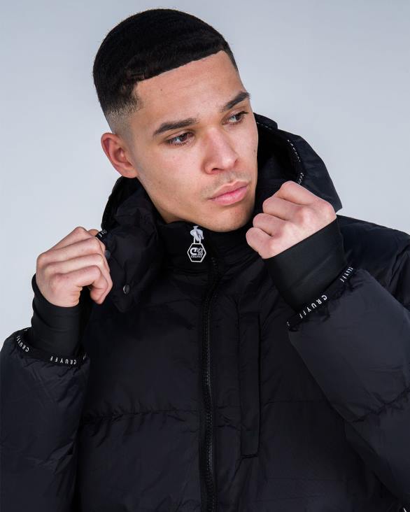 ro Cruyff jachetă matlasată galvez negru ZBZ0763 bărbați sacou