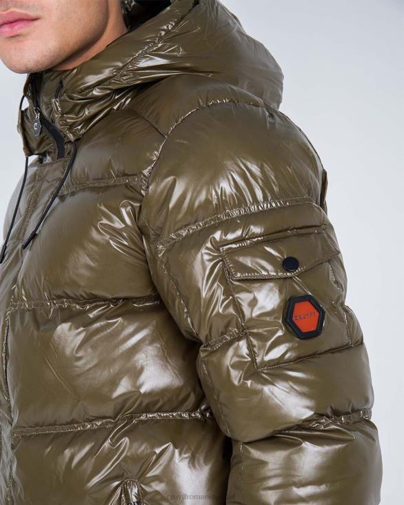 ro Cruyff jachetă puf trentini verde armată ZBZ0838 bărbați sacou