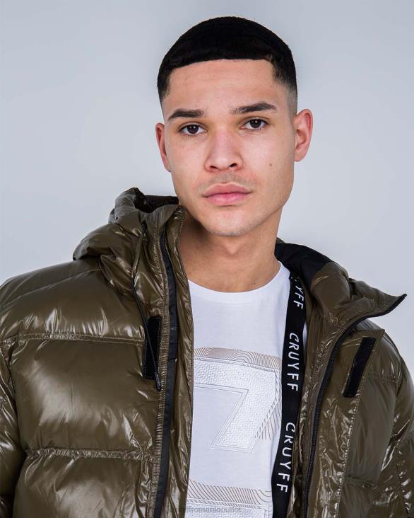 ro Cruyff jachetă puf trentini verde armată ZBZ0838 bărbați sacou