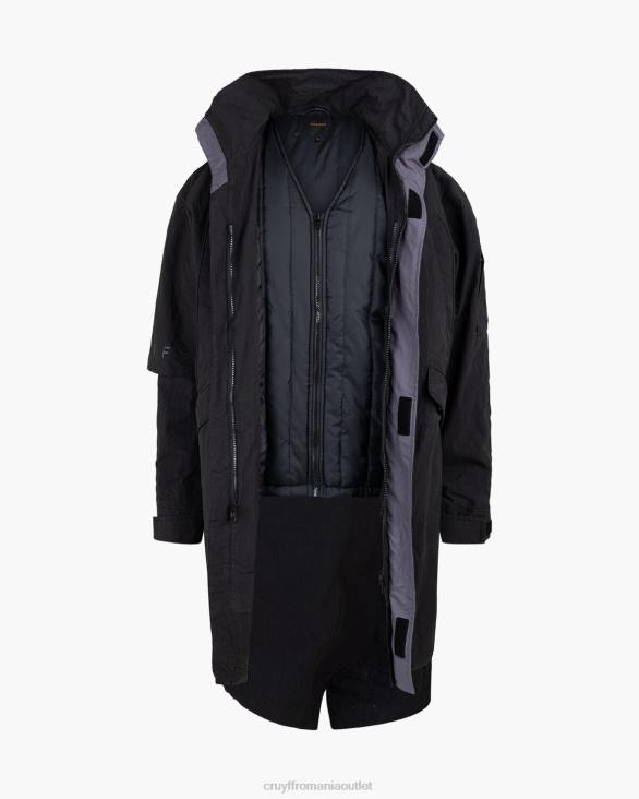 ro Cruyff naranco parka negru ZBZ0460 bărbați sacou