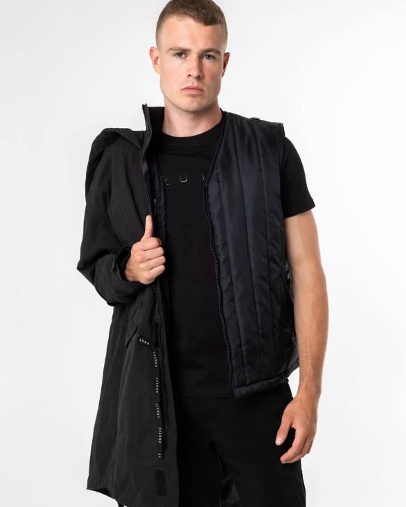 ro Cruyff naranco parka negru ZBZ0460 bărbați sacou