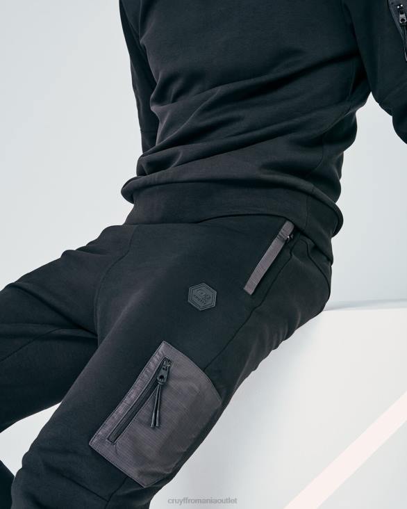 ro Cruyff aiden cargo negru ZBZ086 bărbați pantaloni