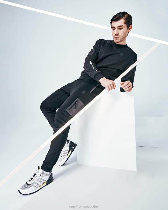 ro Cruyff aiden cargo negru ZBZ086 bărbați pantaloni