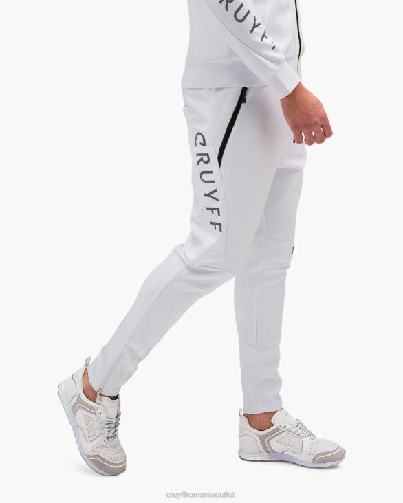 ro Cruyff pantaloni de scuba lusso-95% poliester/5% elastan alb ZBZ0792 bărbați pantaloni