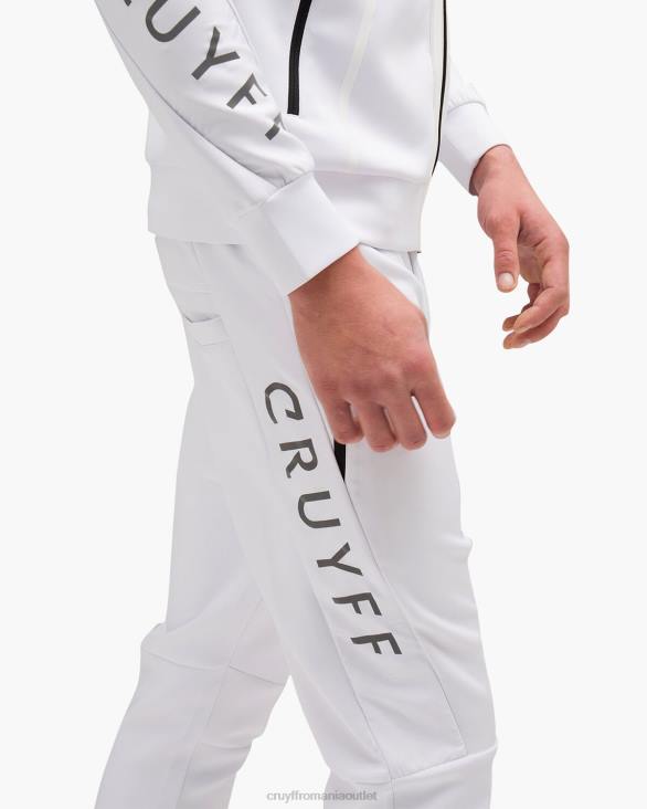 ro Cruyff pantaloni de scuba lusso-95% poliester/5% elastan alb ZBZ0792 bărbați pantaloni