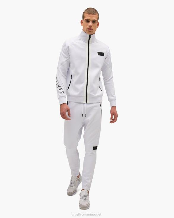 ro Cruyff pantaloni de scuba lusso-95% poliester/5% elastan alb ZBZ0792 bărbați pantaloni