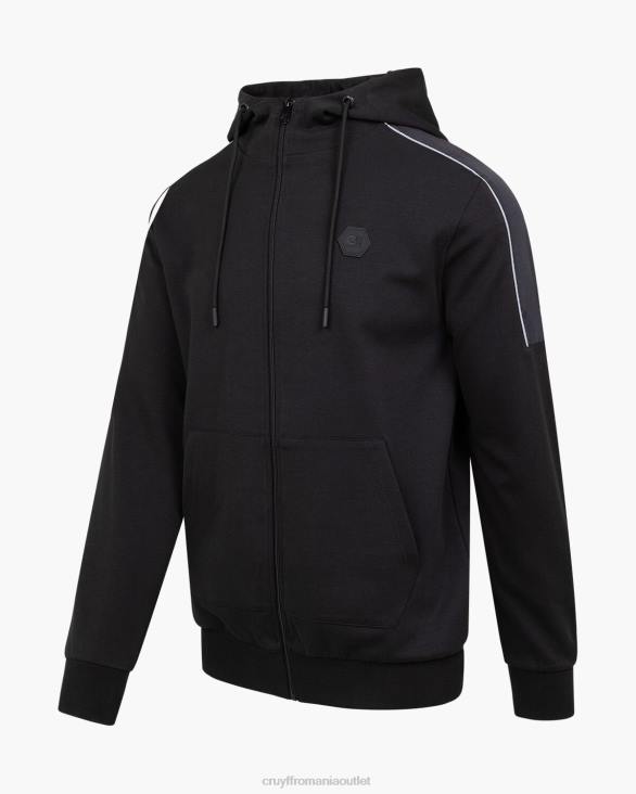 ro Cruyff aiden track top negru ZBZ0225 bărbați hanorac cu gluga