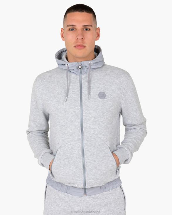 ro Cruyff aimar zip thru gri ZBZ0706 bărbați hanorac cu gluga