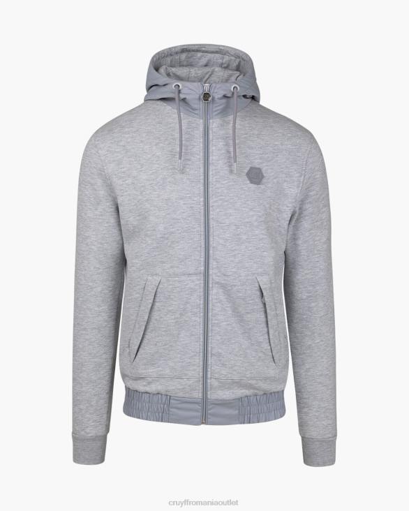 ro Cruyff aimar zip thru gri ZBZ0706 bărbați hanorac cu gluga