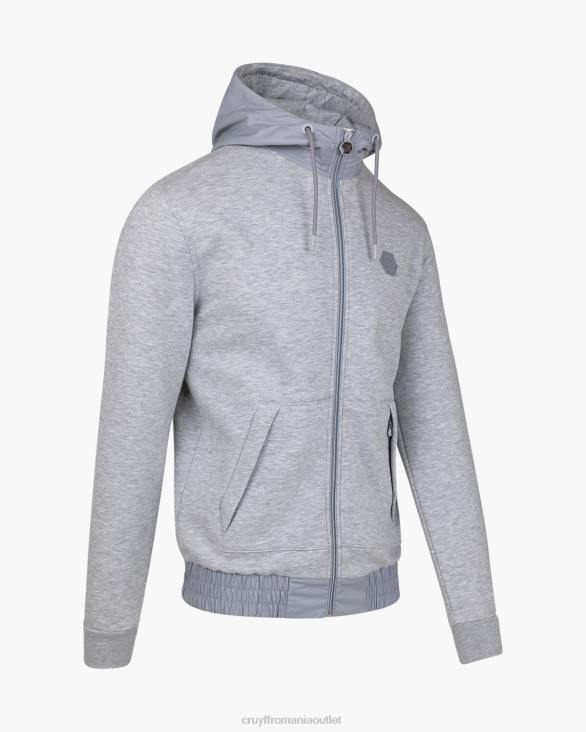 ro Cruyff aimar zip thru gri ZBZ0706 bărbați hanorac cu gluga