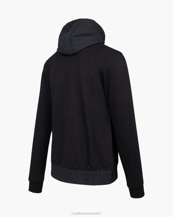 ro Cruyff aimar zip thru negru ZBZ0705 bărbați hanorac cu gluga