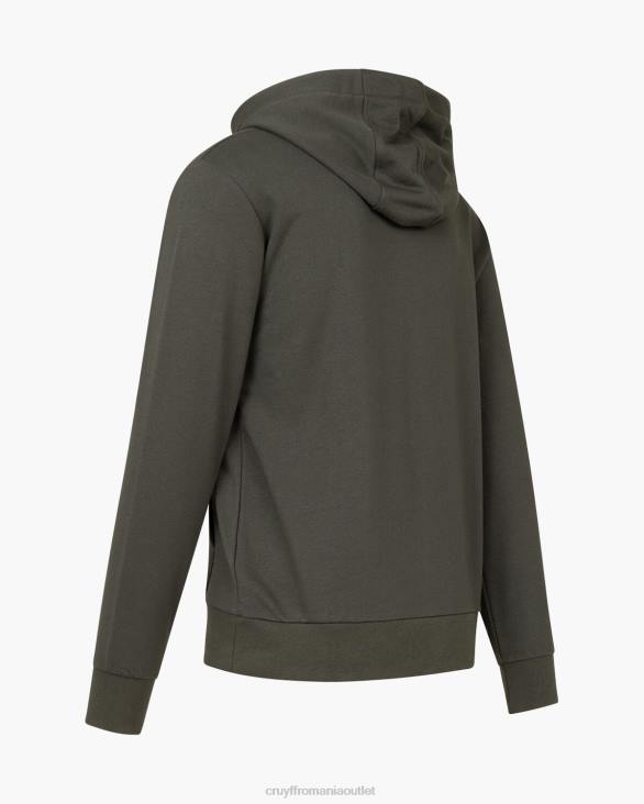 ro Cruyff face hanoracul verde armată ZBZ0140 bărbați hanorac cu gluga