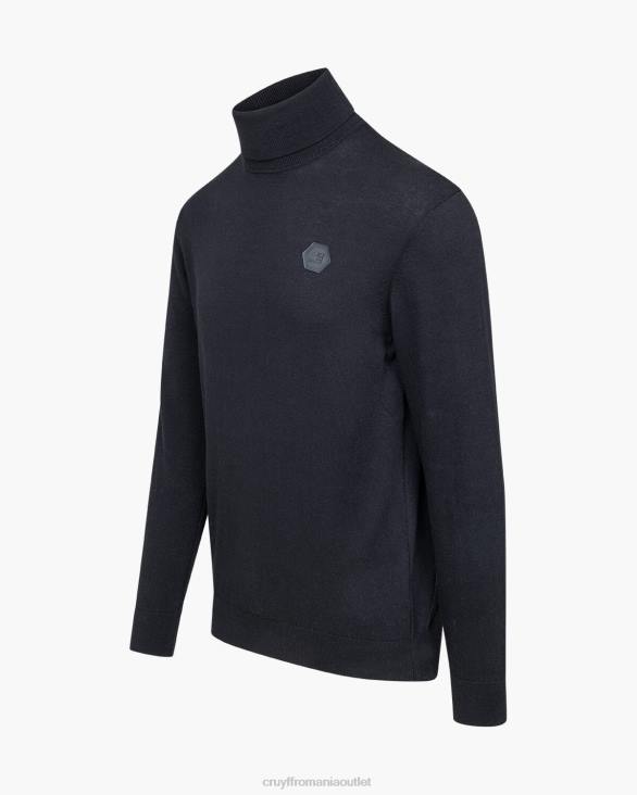 ro Cruyff gât țestoasă basco negru ZBZ0353 bărbați pulover