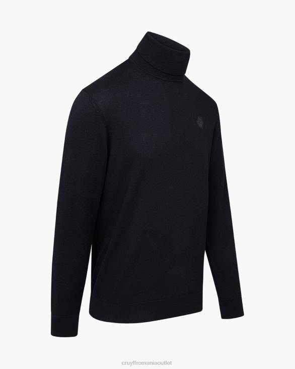 ro Cruyff gât țestoasă basco negru ZBZ0353 bărbați pulover