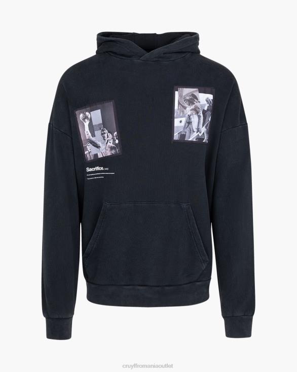 ro Cruyff gluga victoria negru ZBZ0775 bărbați hanorac cu gluga