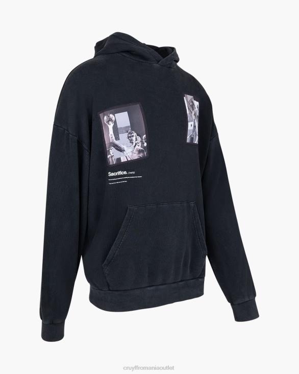 ro Cruyff gluga victoria negru ZBZ0775 bărbați hanorac cu gluga