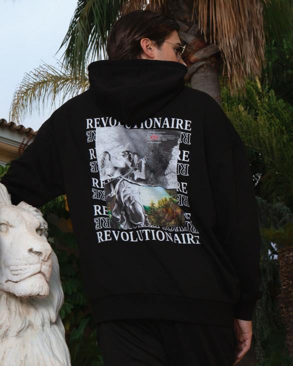 ro Cruyff hanorac angeles negru ZBZ0558 bărbați hanorac cu gluga