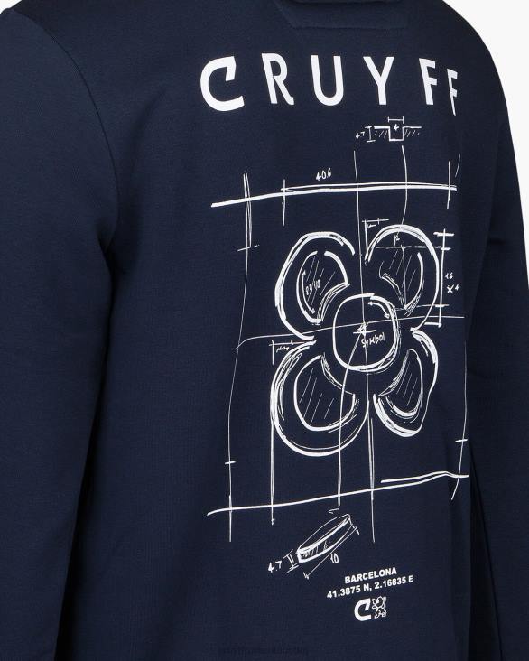 ro Cruyff hanorac city pack bcn marina ZBZ0441 bărbați hanorac cu gluga