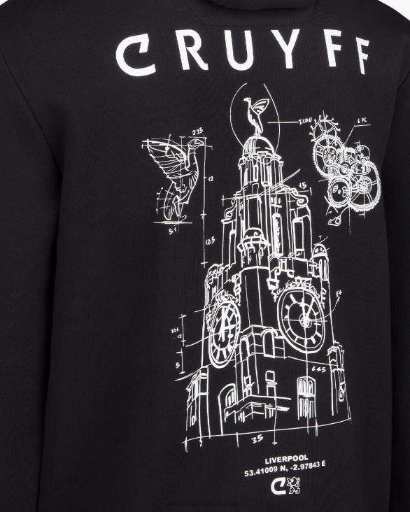 ro Cruyff hanorac city pack liv negru ZBZ0692 bărbați hanorac cu gluga