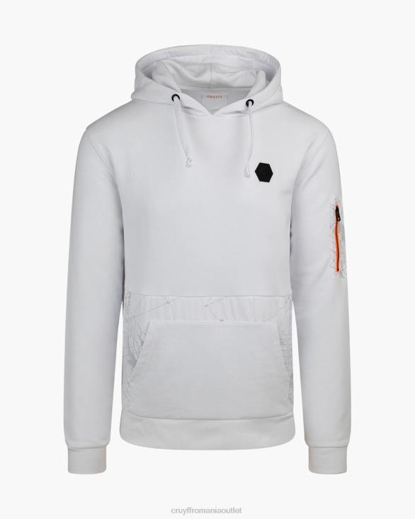 ro Cruyff hanoracul Rafael alb ZBZ0406 bărbați hanorac cu gluga