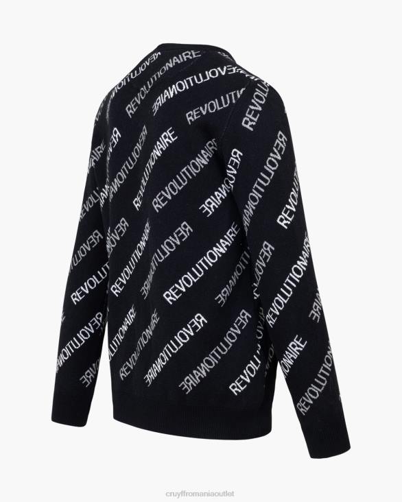ro Cruyff jumper revolucion negru ZBZ0553 bărbați pulover