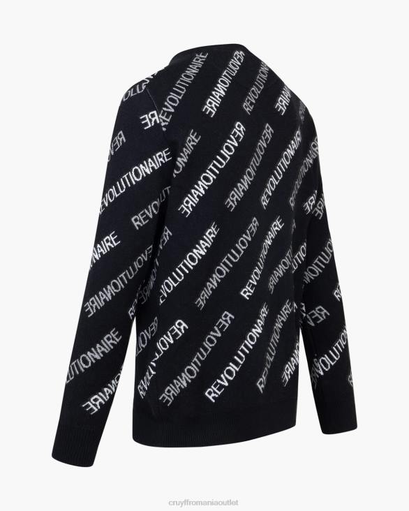 ro Cruyff jumper revolucion negru ZBZ0553 bărbați pulover