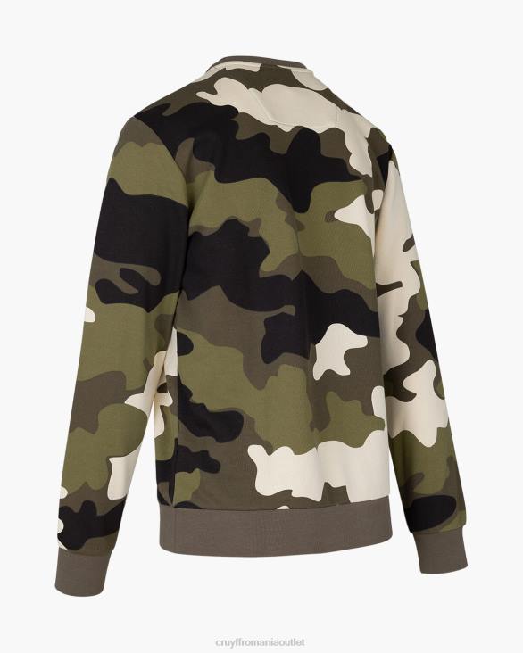 ro Cruyff pulover camo verde armată ZBZ0555 bărbați pulover