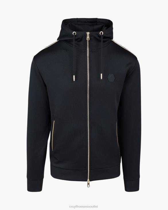 ro Cruyff santino scuba zip thru negru ZBZ0459 bărbați hanorac cu gluga