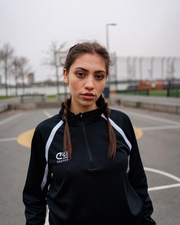 ro Cruyff tech turn jumătate fermoar alb negru ZBZ0661 bărbați hanorac cu gluga