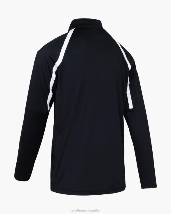 ro Cruyff tech turn jumătate fermoar alb negru ZBZ0661 bărbați hanorac cu gluga