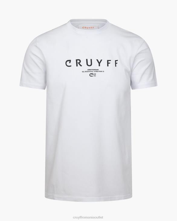 ro Cruyff City pack tee ams alb ZBZ0640 bărbați tricou