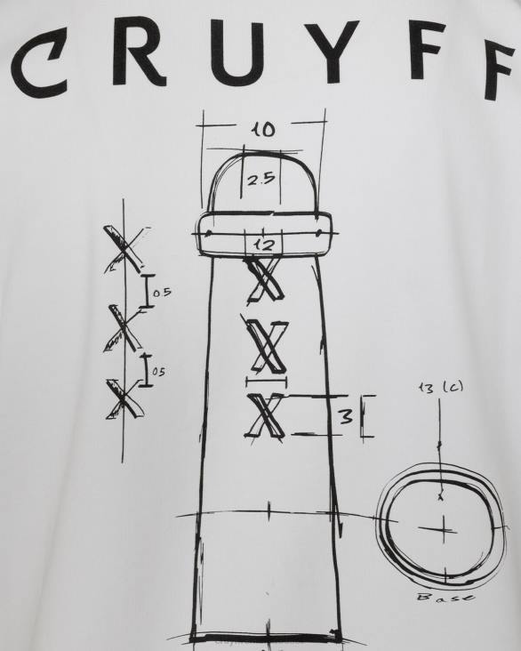 ro Cruyff City pack tee ams alb ZBZ0640 bărbați tricou